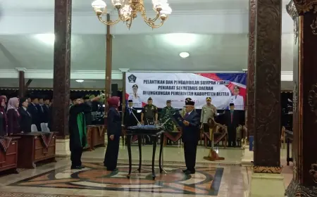 Jabatan Sekda Berakhir, Khusna Lindarti Ditunjuk Jadi PJ Sekda Blitar