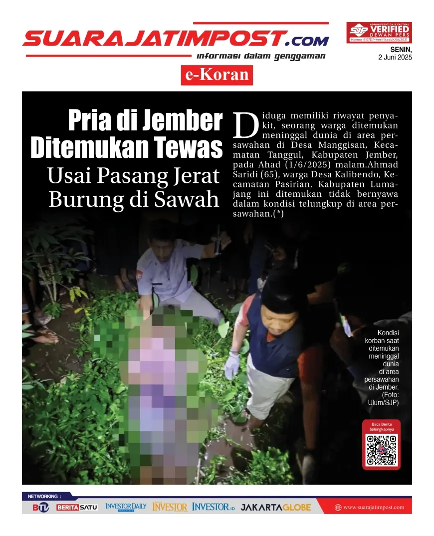 eKoran, Edisi Senin, 2 Juni 2025