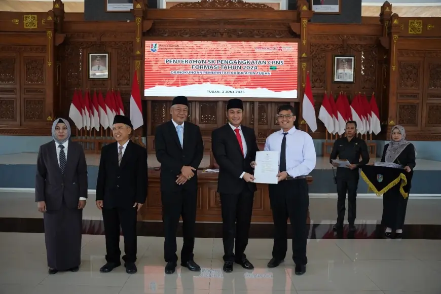 Bupati Tuban Serahkan SK CPNS Formasi 2024, Ini Harapan Mas Lindra