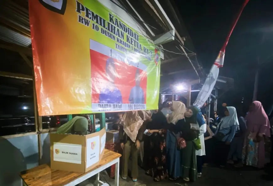 Edukasi Politik, Pemilihan Ketua RT di Jember Dilakukan Seperti Pemilu