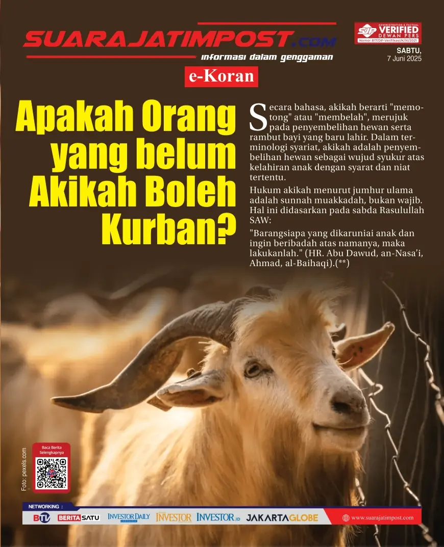eKoran, Edisi Sabtu, 7 Juni 2025