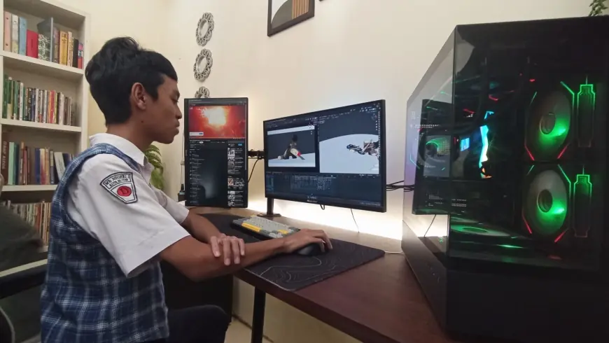 Berawal dari Iseng, Siswa MTs di Blitar Hasilkan Uang Puluhan Juta dari Menjual Karakter Animasi