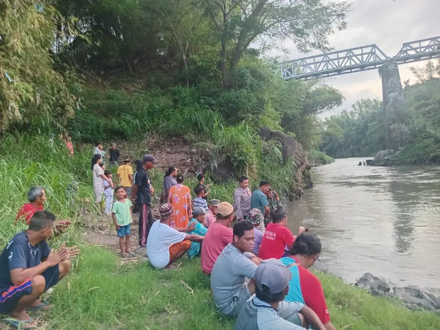 Mandi di Sungai Sampean Baru, Warga Prajekan Lor Bondowoso Dilaporkan Hilang