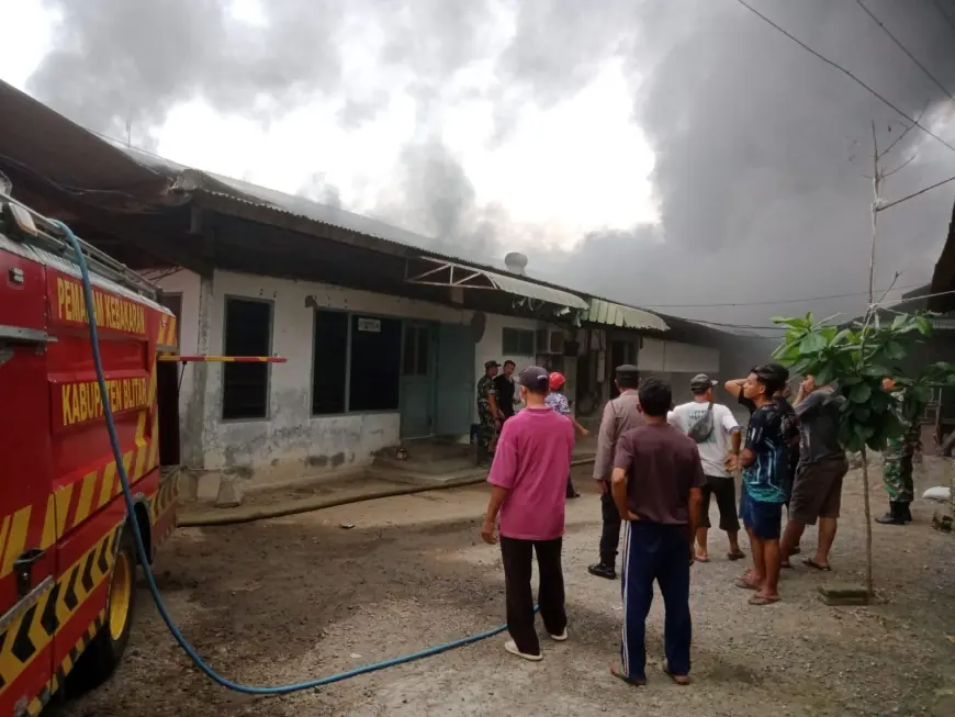 Gudang Kandang Ayam di Sengat Blitar Ludes Terbakar, Kerugian Capai Rp200 Juta