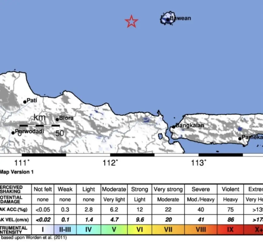 Warga Tuban tak Rasakan Guncangan Gempa Magnitudo 4,5 di Laut Utara Jawa