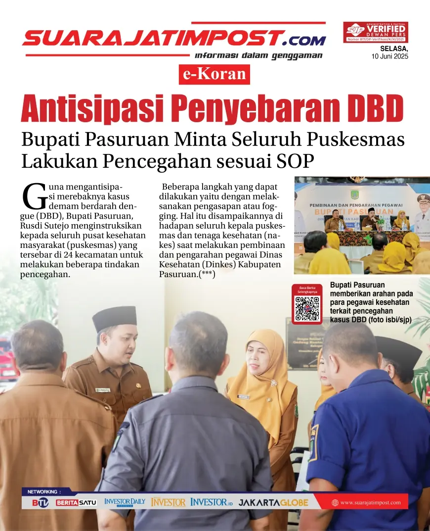 eKoran, Edisi Selasa, 10 Juni 2025