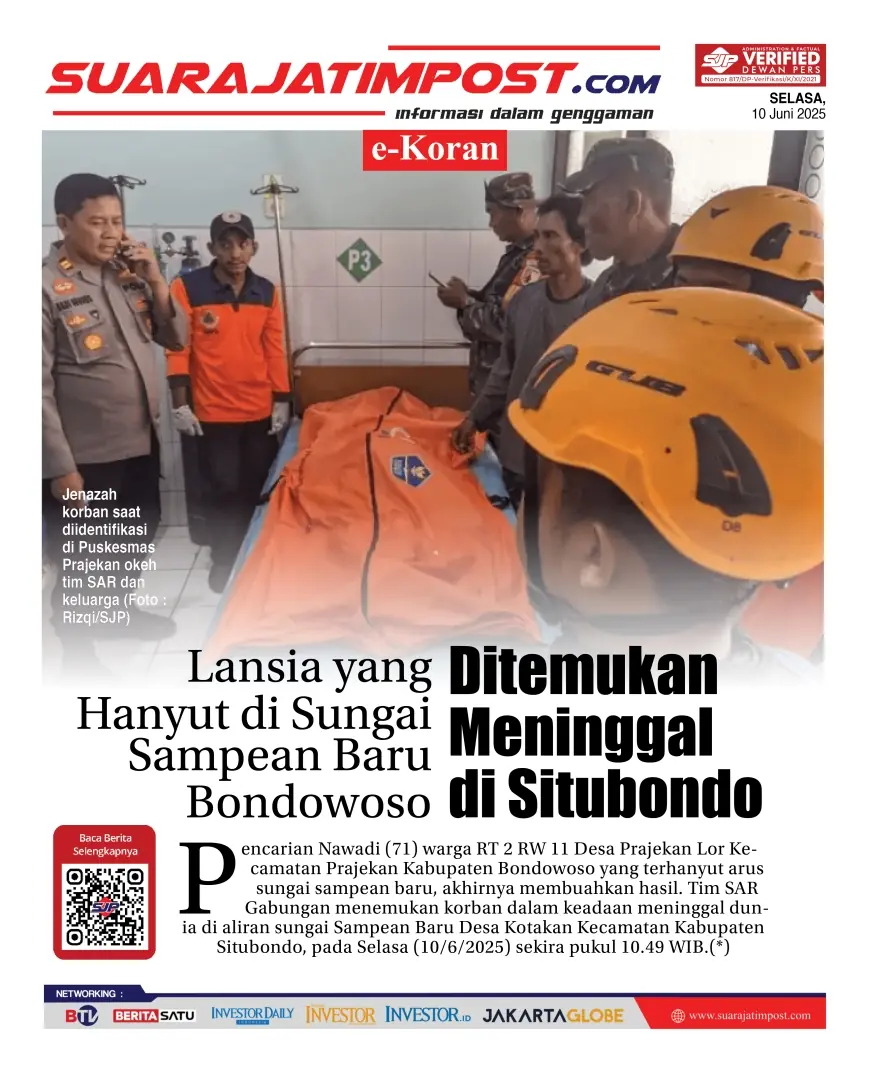 eKoran, Edisi Selasa, 10 Juni 2025