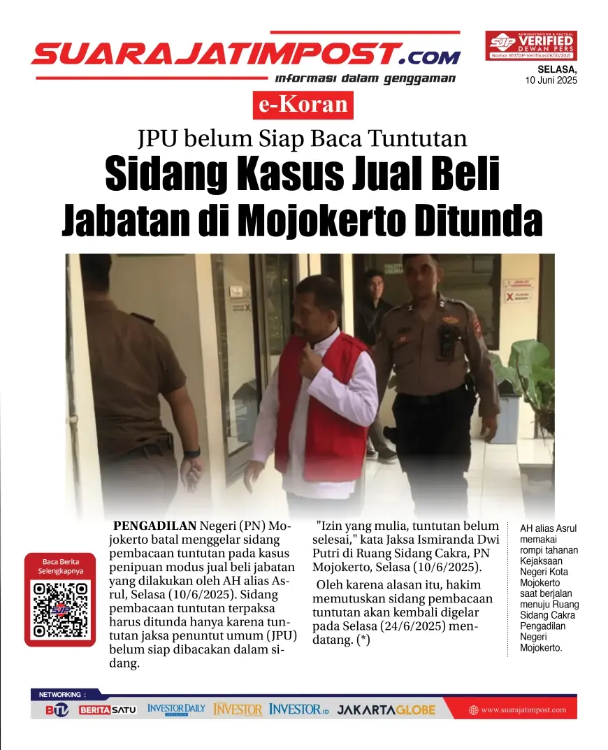 eKoran, Edisi Selasa, 10 Juni 2025
