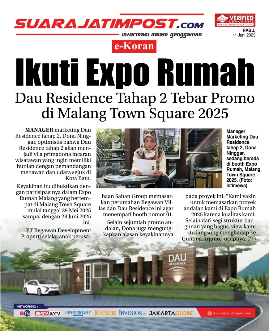 eKoran, Edisi Rabu, 11 Juni 2025