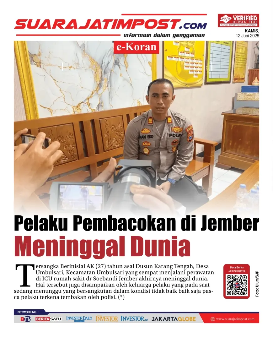 eKoran, Edisi Kamis, 12 Juni 2025
