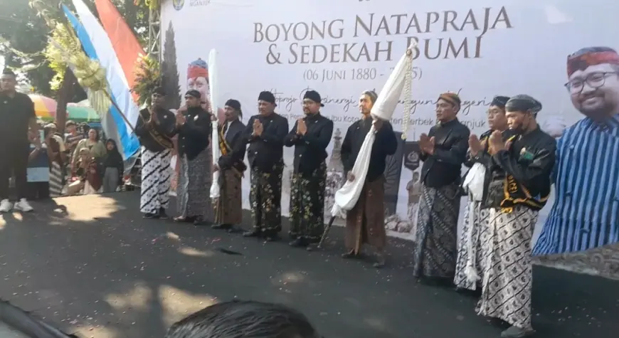 Disporabudpar Nganjuk Gelar Boyong Natapraja dari Kota Lama Berbek