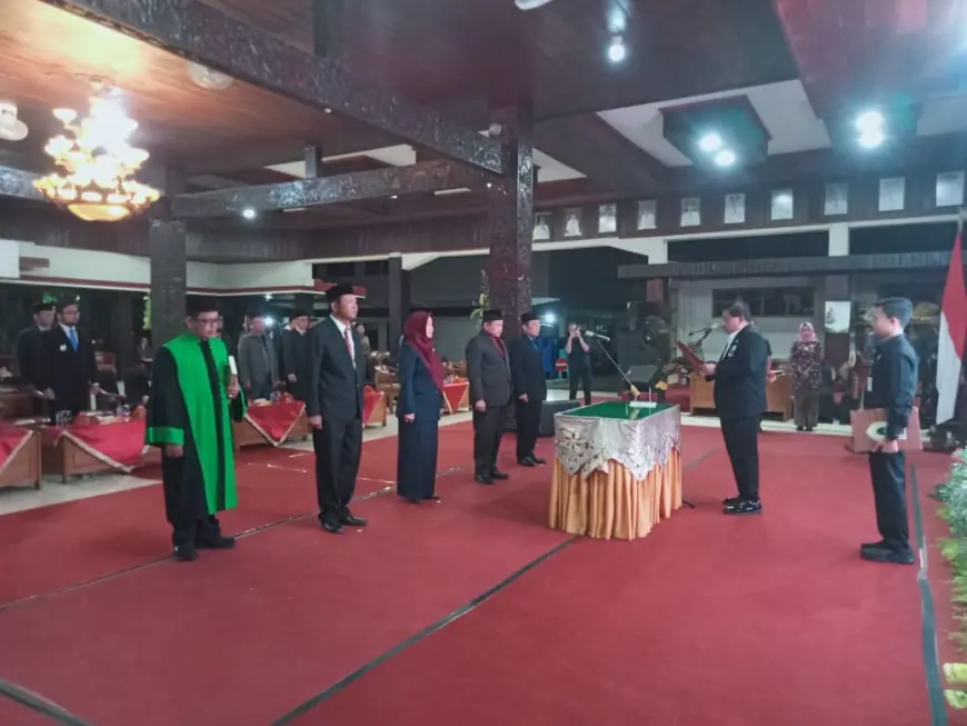 Lantik 4 Pejabat Tinggi Pratama, Bupati Nganjuk: Jabatan Itu Amanah, Bukan Hadiah!