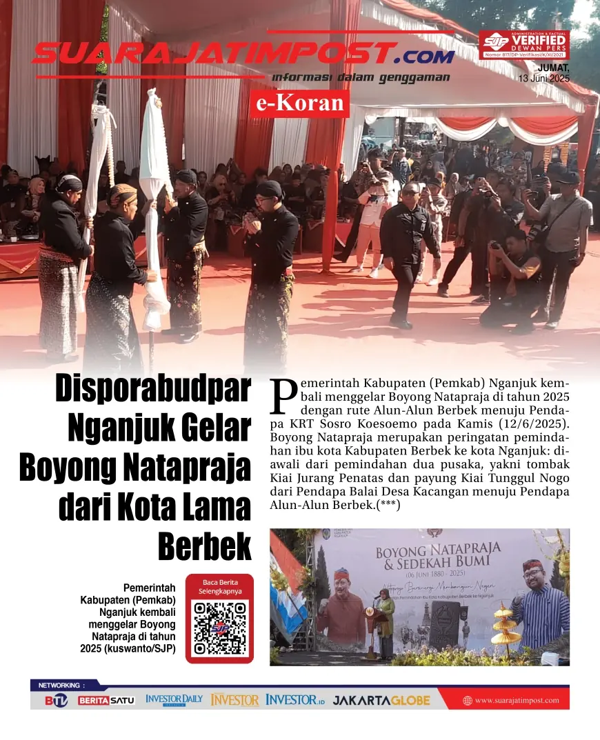 eKoran, Edisi Jumat, 13 Juni 2025
