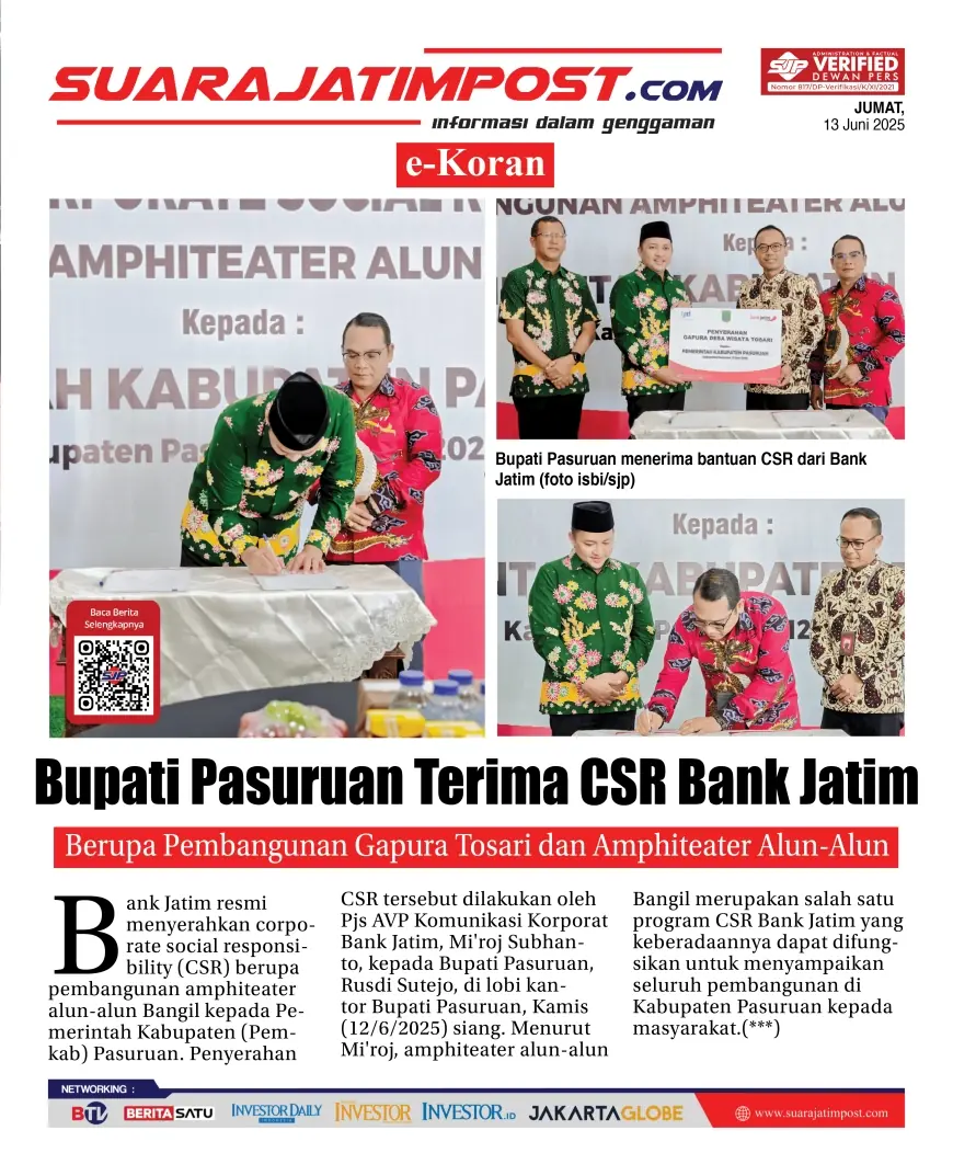 eKoran, Edisi Jumat, 13 Juni 2025