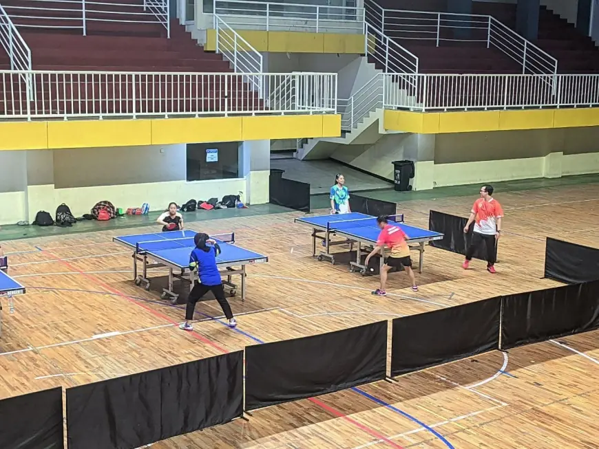 Menuju Porprov IX Jatim 2025, Atlet Tenis Meja Kota Batu Genjot Latihan demi Target Juara Umum