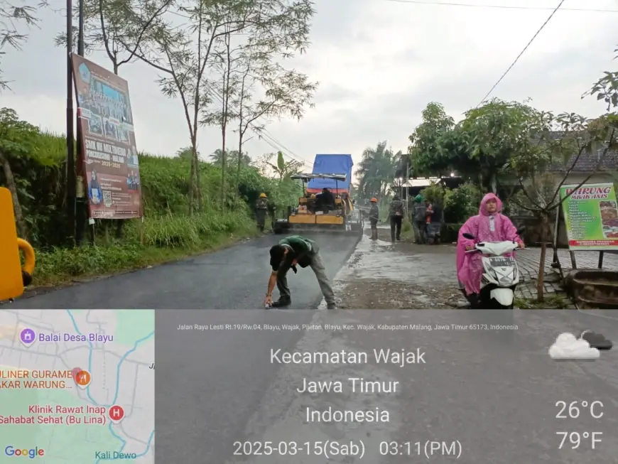 Rehabilitasi Jalan Blayu–Patokpicis Rampung, Pemkab Malang Permudah Akses Ekonomi dan Pendidikan