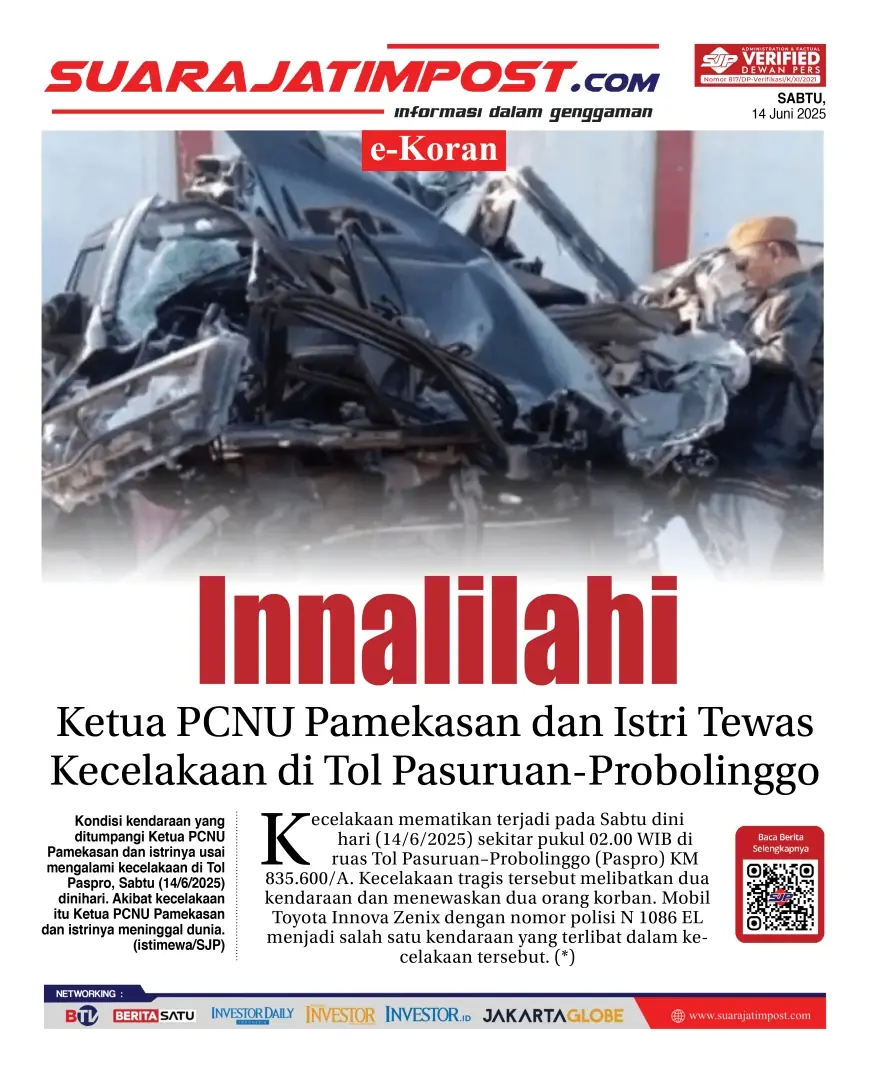 eKoran, Edisi Sabtu, 14 Juni 2025