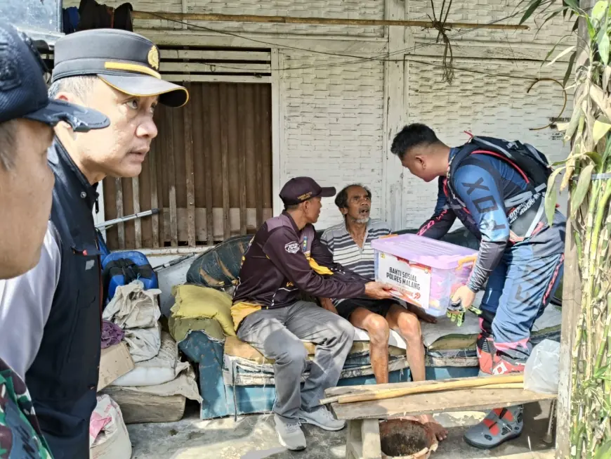 Peringati Hari Bhayangkara ke-79, Polres Malang Gelar Baksos dan Edukasi Layanan 110 di Wajak