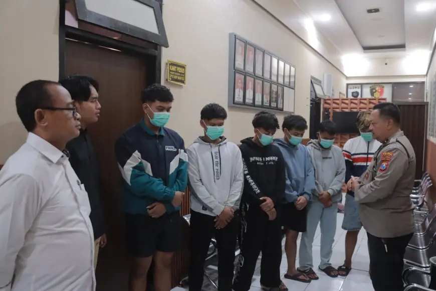 Polisi Amankan 6 Remaja Anggota Perguruan Silat usai Lakukan Pengadangan di Blitar