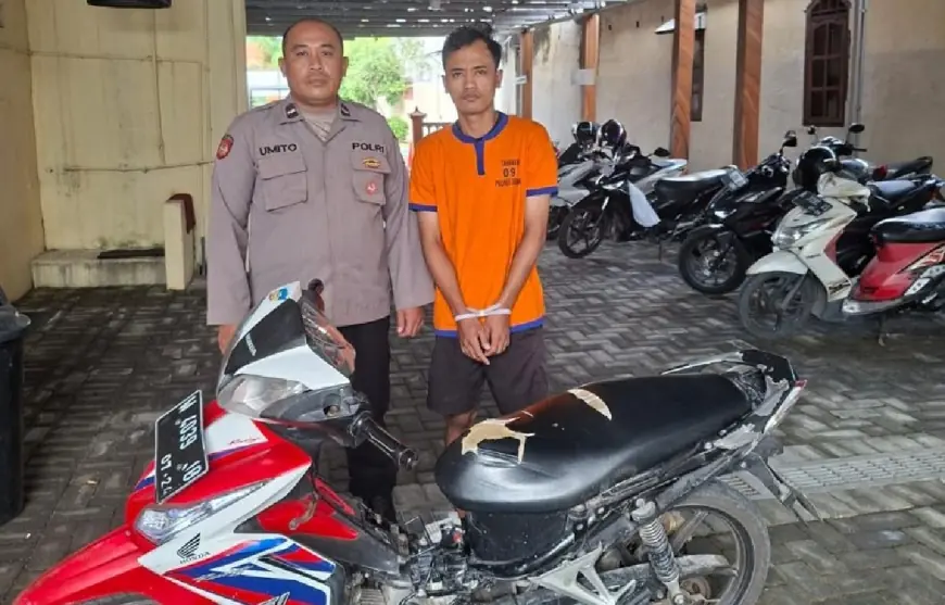 Maling Motor di Gresik Tertangkap Polisi, Ketahuan saat Jualan BB di Marketplace Facebook