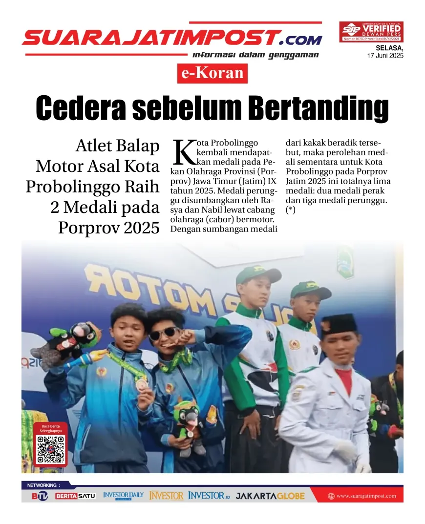 eKoran, Edisi Selasa, 17 Juni 2025