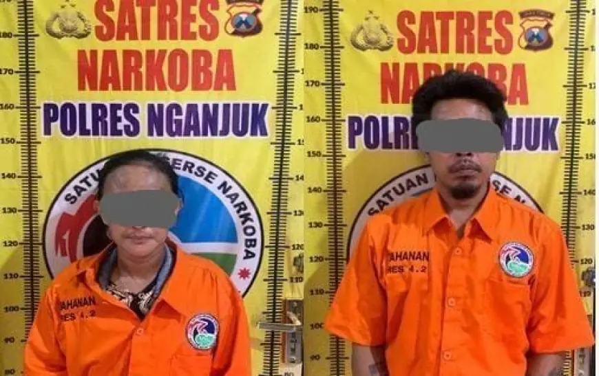 Edarkan Sabu, Pasutri Asal Tanjunganom Nganjuk Diciduk Polisi