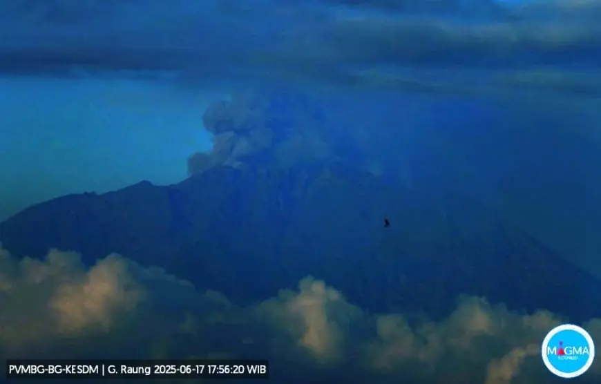 Gunung Raung Erupsi Lagi, BPBD Bondowoso Salurkan Bantuan dan Bentuk Destana