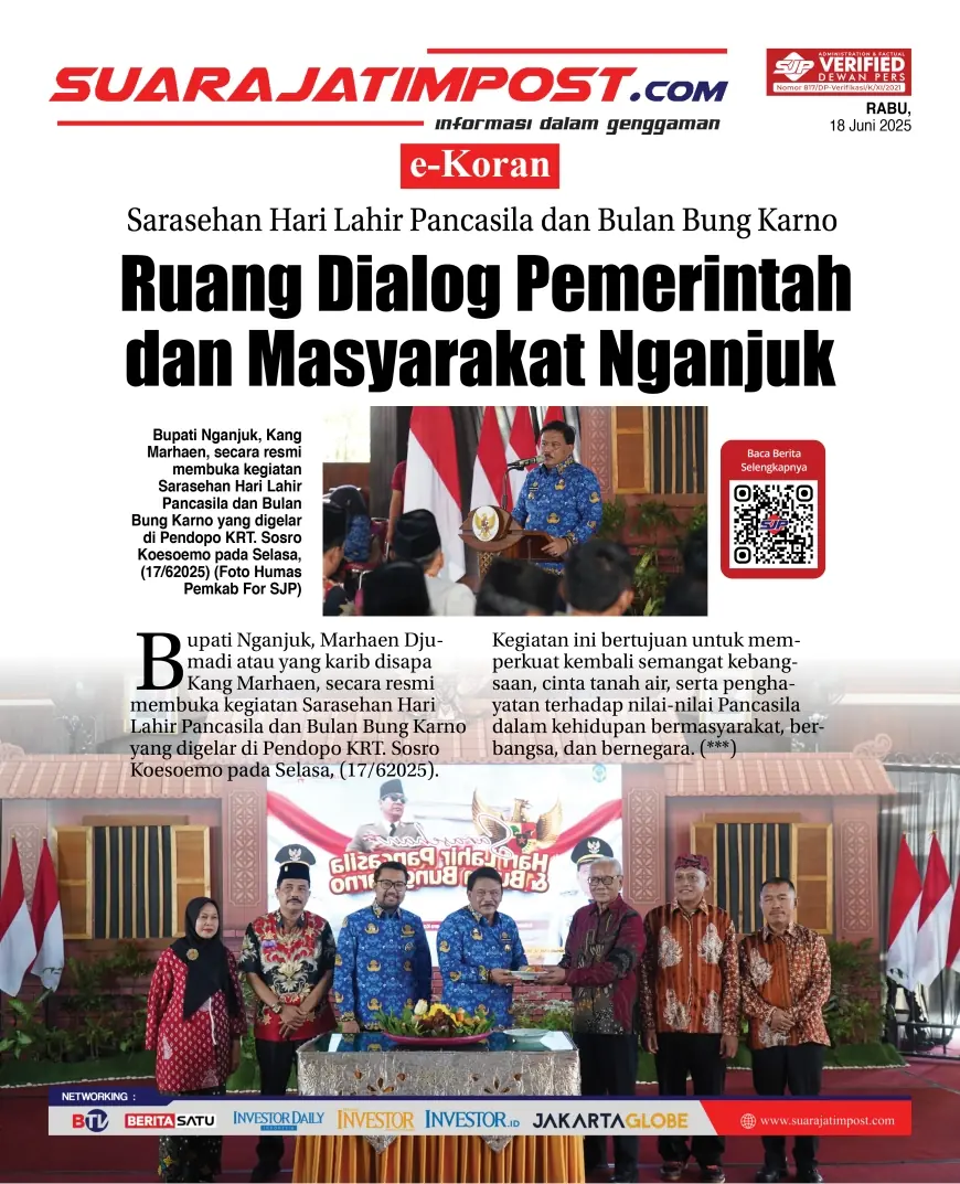 eKoran, Edisi Rabu, 18 Juni 2025
