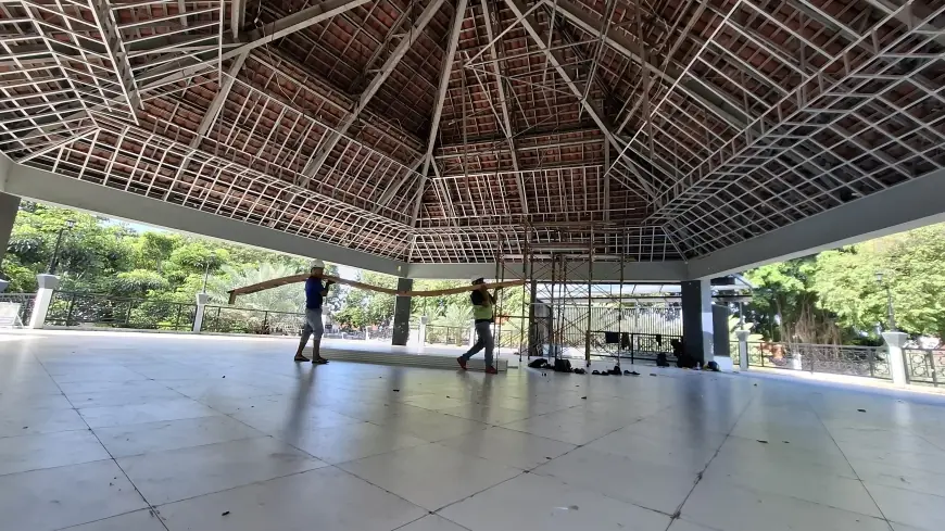 Perbaikan Plafon Gedung Alun-Alun Gresik Telan Anggaran Rp132,4 Juta