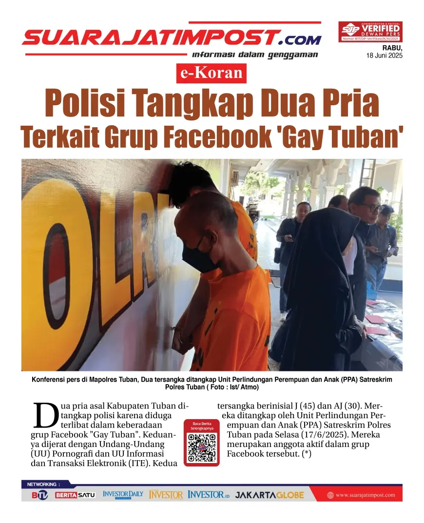 eKoran, Edisi Rabu, 18 Juni 2025
