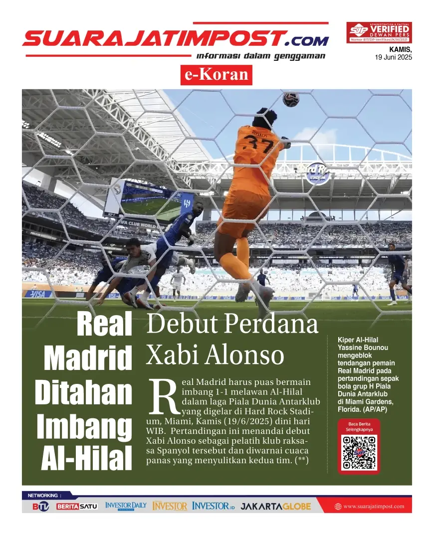 eKoran, Edisi Kamis, 19 Juni 2025