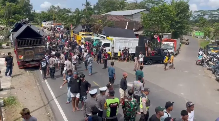 Demo ODOL di Blitar Berujung Ricuh, Polisi Amankan 10 Sopir Truk yang Diduga Provokator