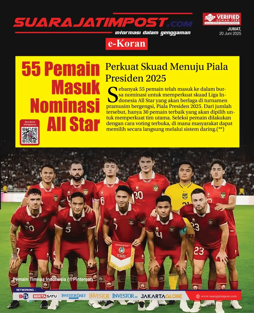 eKoran, Edisi Jumat, 20 Juni 2025