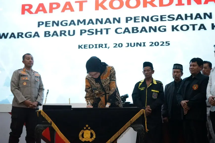 Jelang Pengesahan Warga Baru, Vinanda Berharap PSHT Cabang Kota Kediri Jaga Keamanan dan Kerukunan