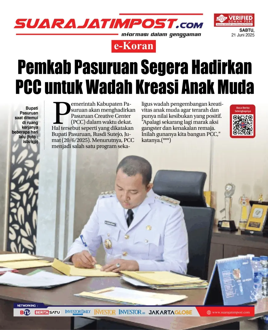eKoran, Edisi Sabtu, 21 Juni 2025