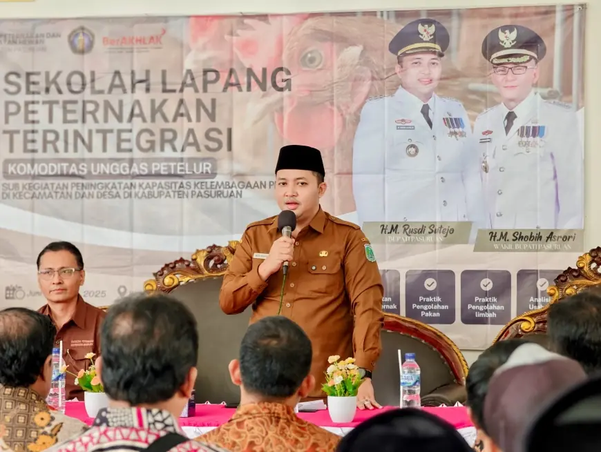 Sekolah Lapangan Peternakan Terintegrasi Resmi Dibuka Bupati Pasuruan, Ini Kata Mas Rusdi