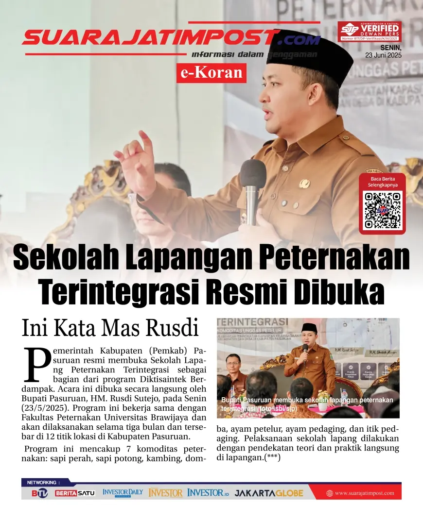 eKoran, Edisi Senin, 23 Juni 2025