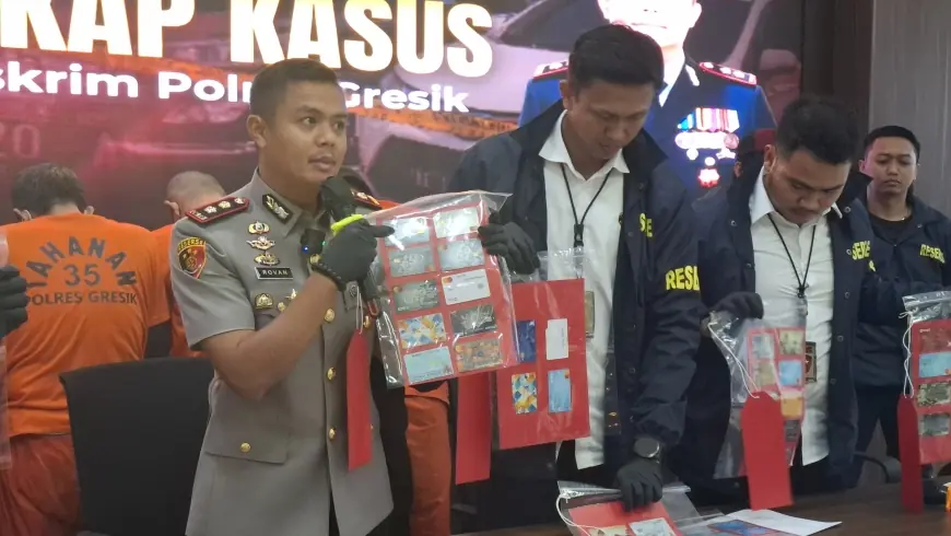 Sempat Melawan, Polisi Gresik Tembak Kaki Pencuri Bermodus Ganjal ATM