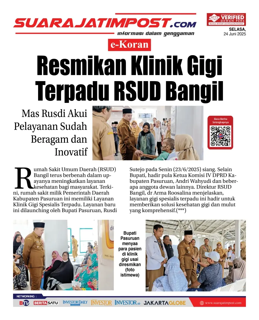 eKoran, Edisi Selasa, 24 Juni 2025