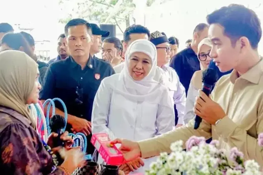 Serap Aspirasi Pedagang, Wapres Gibran Tinjau Pasar Rogojampi di Banyuwangi