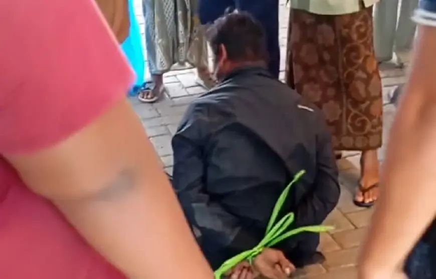 Maling Kotak Amal Masjid di Gresik Bonyok Dihajar Warga, Ternyata ODGJ