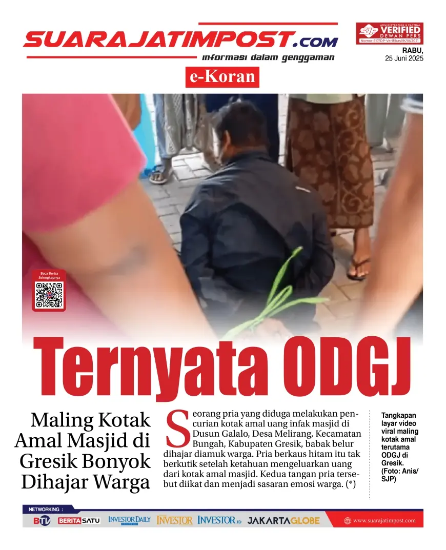 eKoran, Edisi Rabu, 25 Juni 2025