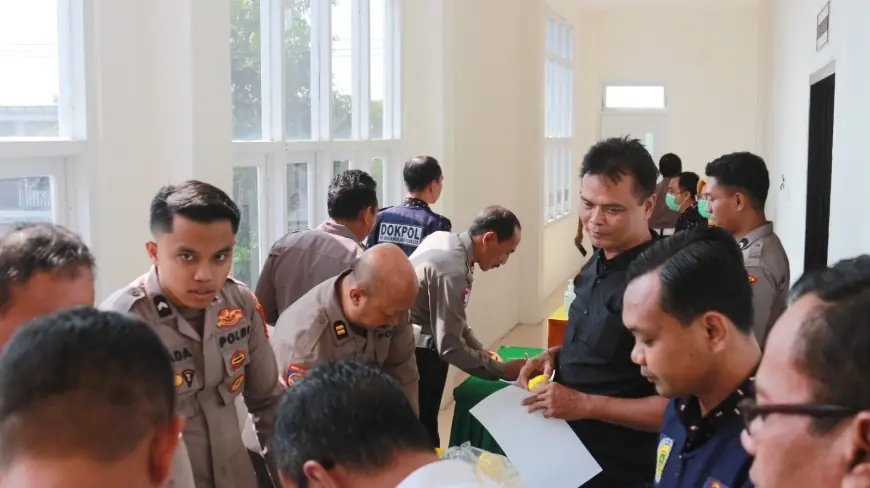 60 personel di Cek Urin, Bidpropam Polda Jatim Cegah Pelanggaran di Lingkup Polres Nganjuk