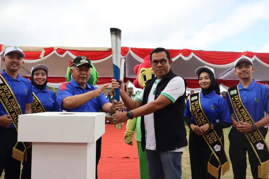 Obor Porprov IX Jatim Diserahkan di Kota Batu, Simbol Semangat Juang dan Sportivitas Atlet Jawa Timur