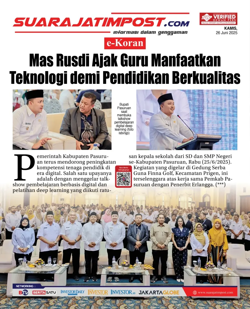 eKoran, Edisi Kamis, 26 Juni 2025