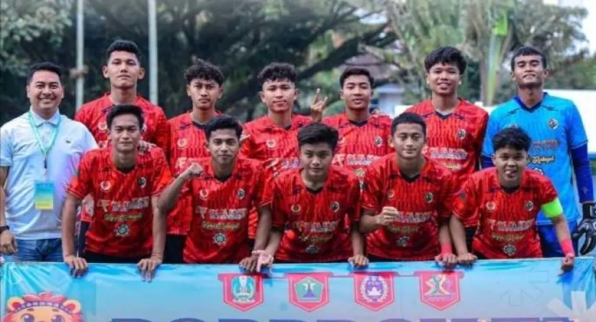 Berhasil Tekuk Trenggalek, Sepak Bola Kabupaten Mojokerto Masuk Semifinal Porprov Jatim