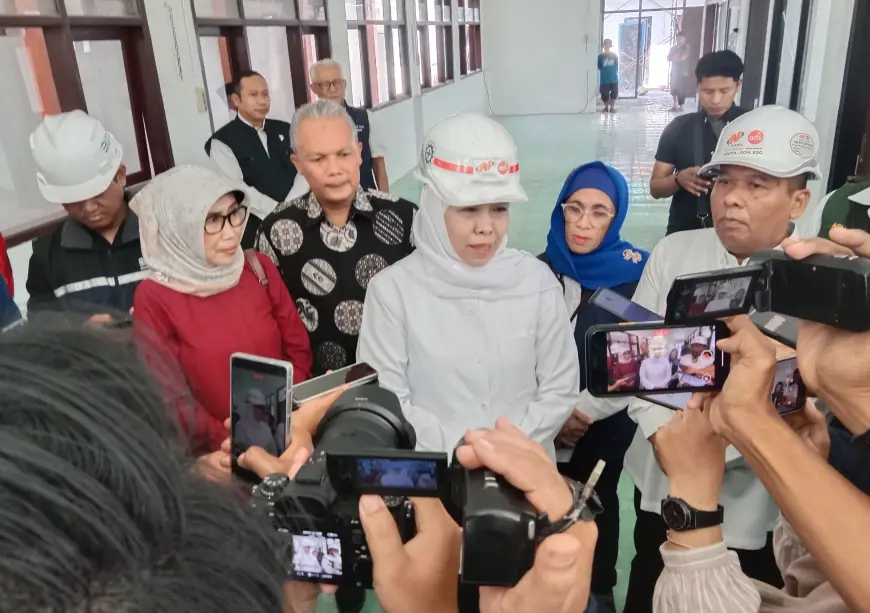 Gubernur Jawa Timur Khofifah Tinjau Langsung Bangunan Sekolah Rakyat di Jombang