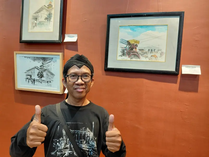 Mengarsip Kota dengan Kuas: Ali Shodiqin dan Ingatan yang Tersisa dari Kediri