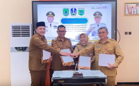 Pasca Pemekaran Wilayah, Pemkot Batu Teken Kesepakatan Batas dengan Kabupaten Pasuruan