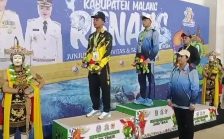 Bertambah, Medali Emas Ajang Porprov untuk Kota Probolinggo Disumbang oleh Cabor Aquatik